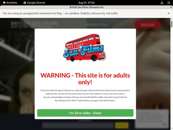 British Sex Films Registration Form