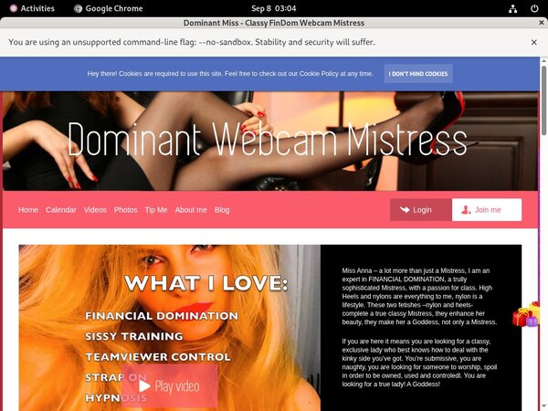 Dominant Miss - Classy FinDom Webcam Mistress Trial For Free