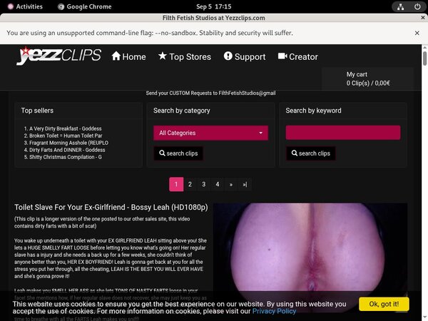 FilthFetishStudios Sign Up Again