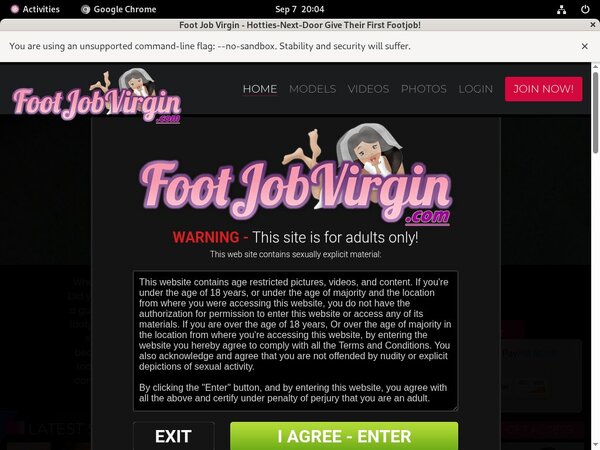Foot Job Virgin Wiki