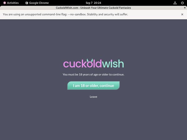 Free Working Cuckold Wish Logins