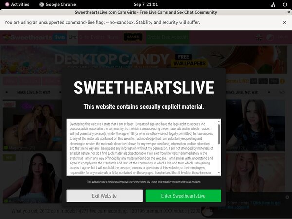 Get A Free Sweethearts Live Login