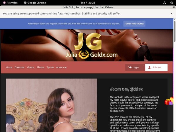 Julia Gold New Account