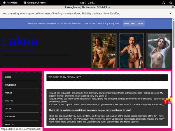 Lakea-model.com For Tablet