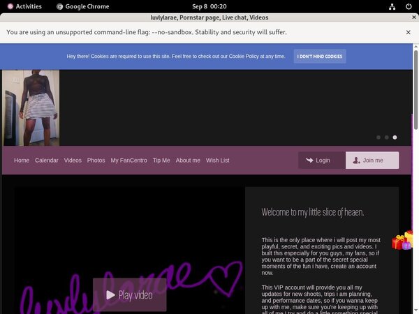 Luvlylarae.modelcentro.com With ECheck