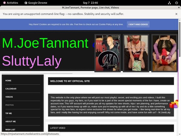 M.JoeTannant Member Passwords