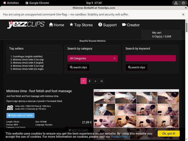 MistressStellami Free Account Passwords