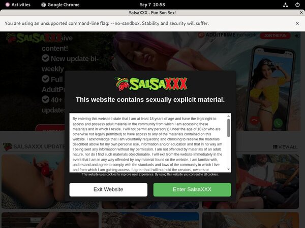 Salsa XXX Con Deposito Bancario