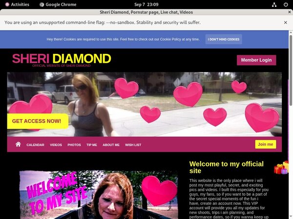 Sheri Diamond User Name Password