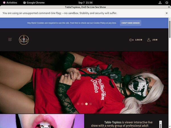Tabletopless.org Free Trial Account