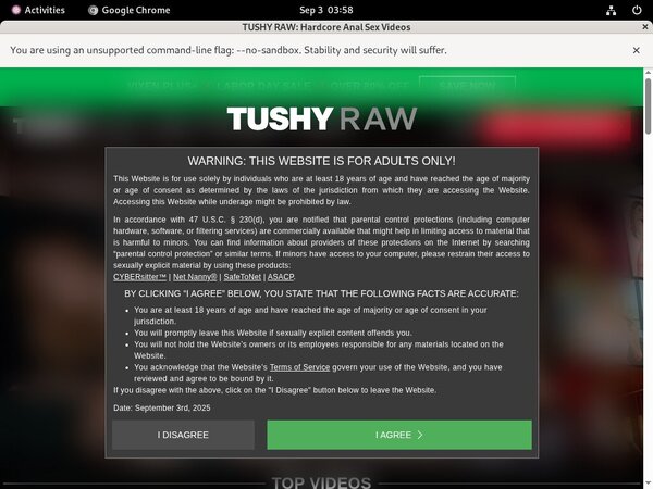Tushy Raw Free Trial Promo