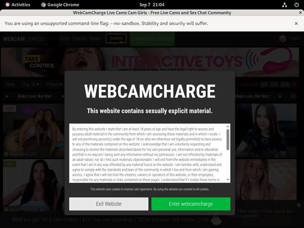Webcam Charge Discount Promotion